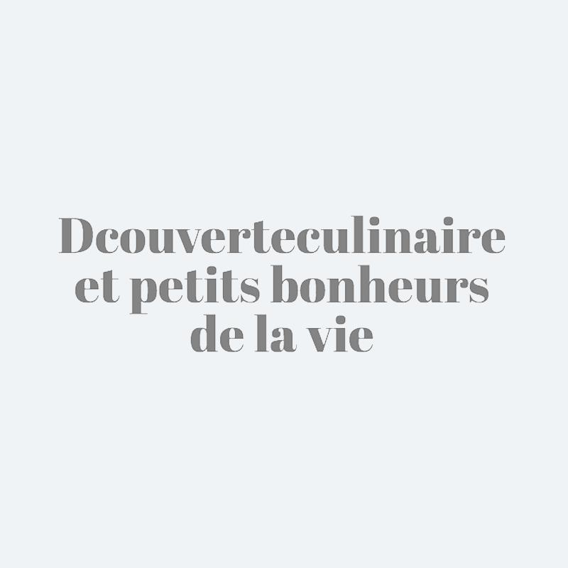 Dcouverture Culinaire