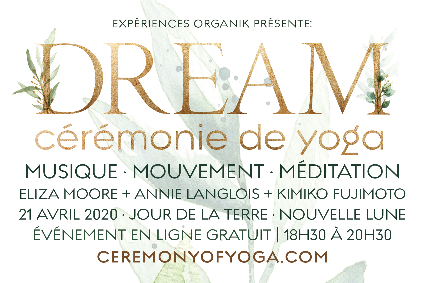Ceremonie de Yoga - RÊVE