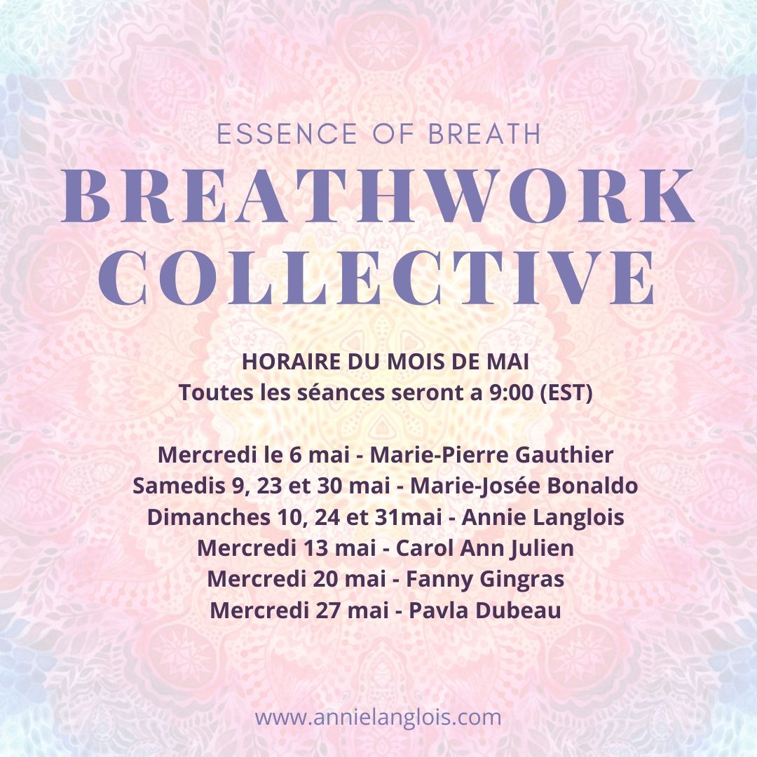 Breathwork Collectif EN LIGNE - Mois de Mai 