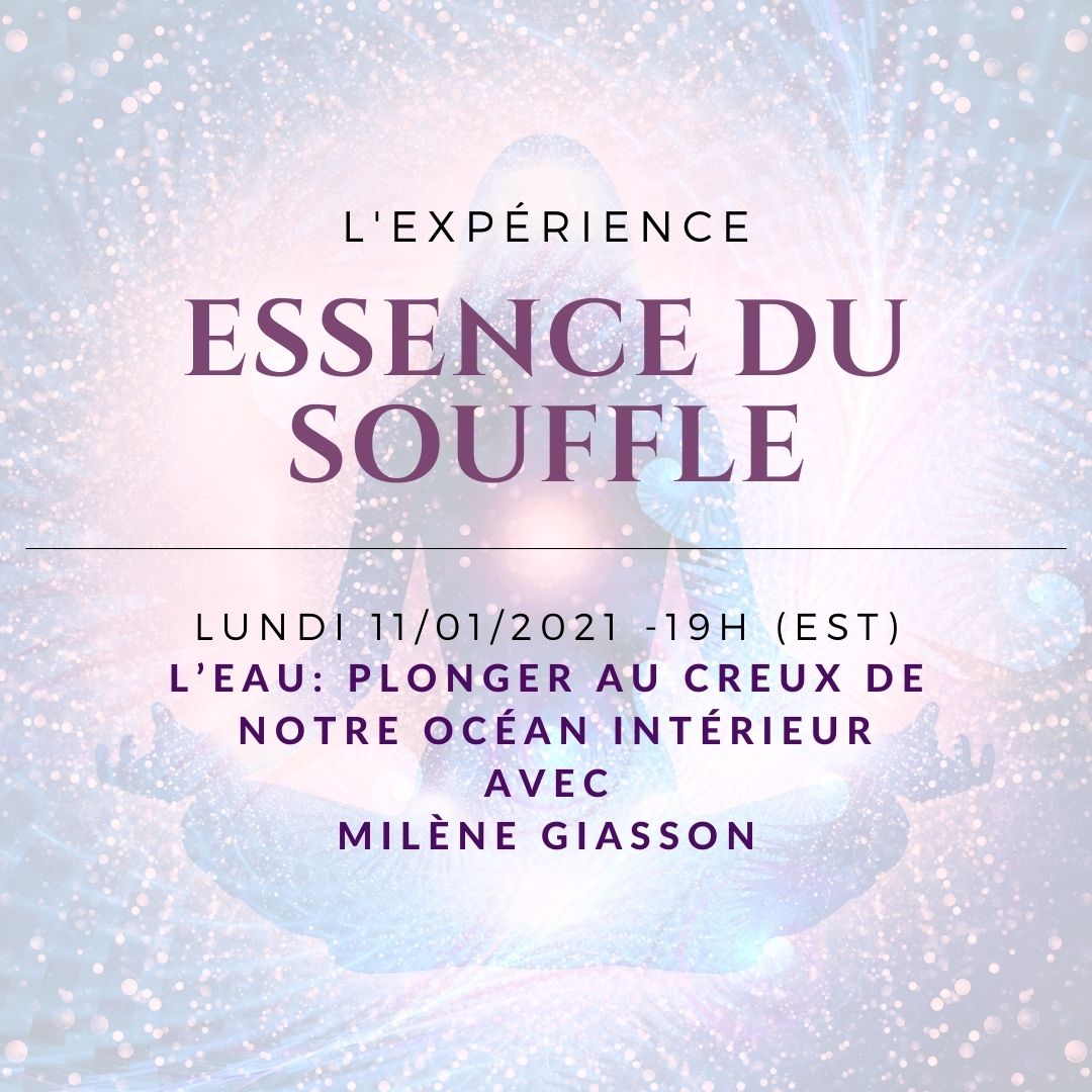 L’EAU :  Plonger au creux de notre océan intérieur 
