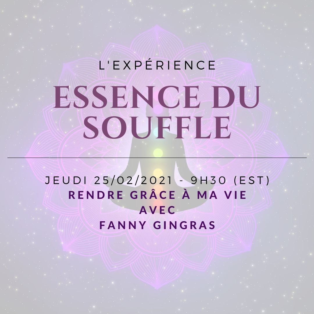 Rendre grâce à ma vie