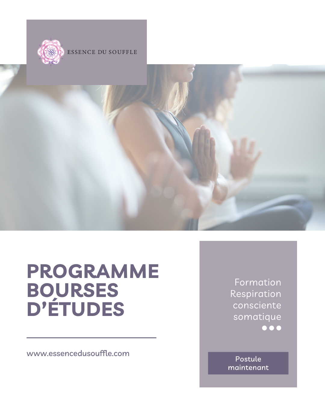 Bourse d'études - Formation EDS (respirations consciente)